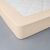 Drap-housse uni polyester - coton bonnet 32 cm (sable)
