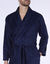Robe de chambre maille polaire imprimée toucher peluche (bleu)