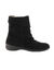 Boots fourrées en croûte de cuir (noir)