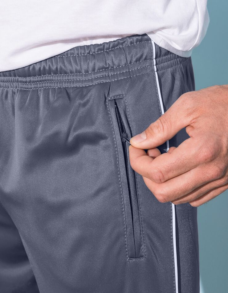 Pantalon sport microfibre intérieur gratté (gris)