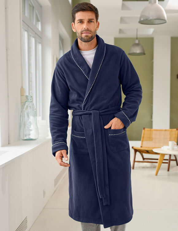Robe de chambre maille polaire (marine)