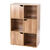 Meuble de rangement STAVRA - 6 cases, 3 portes (naturel)