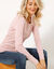 T-shirt manches longues, jersey en coton biologique(**) (rose grisé)