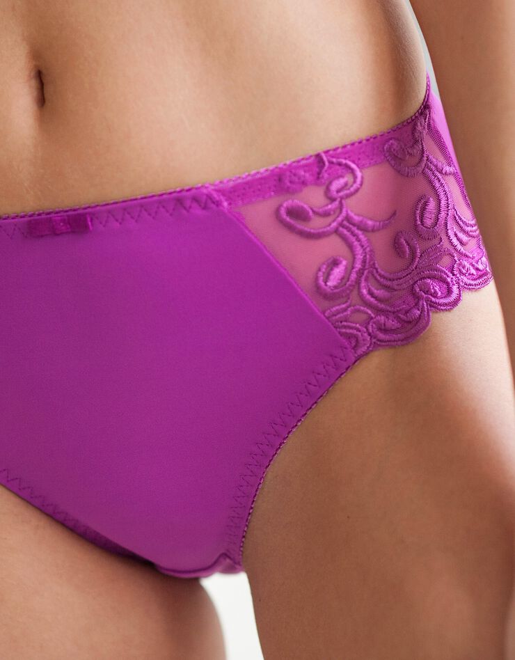 Culotte microfibre et tulle brodé Sienne - lot de 2 (lilas + blanc) Culotte microfibre et tulle brodé Sienne - lot de 2 (lilas + blanc)