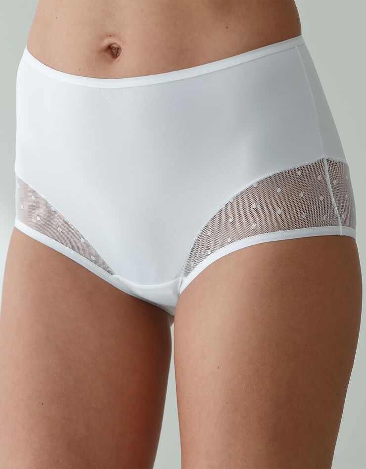 Culotte microfibre taille haute – lot de 2 (blanc) Culotte microfibre taille haute – lot de 2 (blanc)