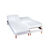 Prot&egrave;ge-matelas t&ecirc;te et pieds relevables molleton imperm&eacute;able irr&eacute;tr&eacute;cissable (blanc)