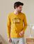 Pyjama manches longues message (miel / gris)