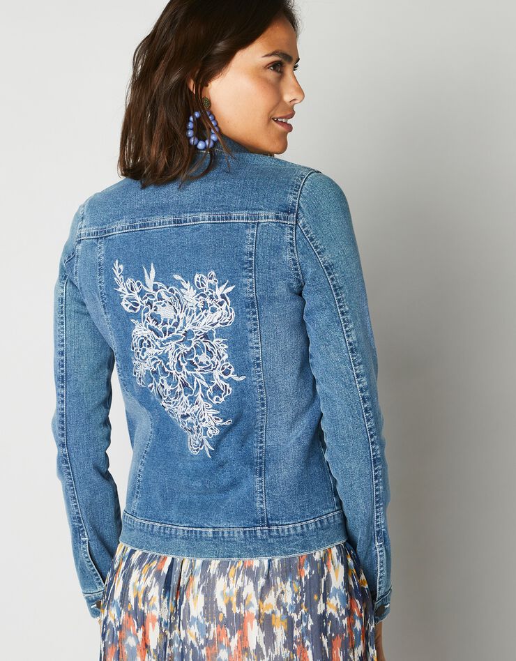 Veste brodée en jean (bleached) Veste brodée en jean (bleached)