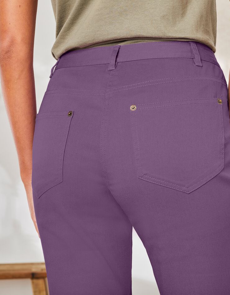 Pantalon coupe fuselée couleur (lilas)