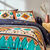 Linge de lit Mystique en coton imprimé  (marine)