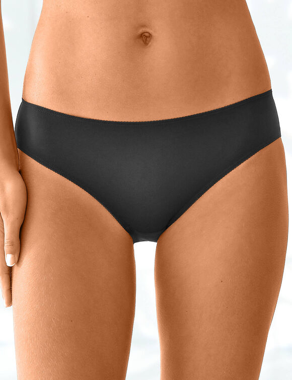 Culotte forme midi coton stretch  - Lot de 4 (gris chiné + noir)