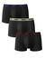 Boxer Mix And Colors DIM - lot de 3  (noir + vert + bordeaux)