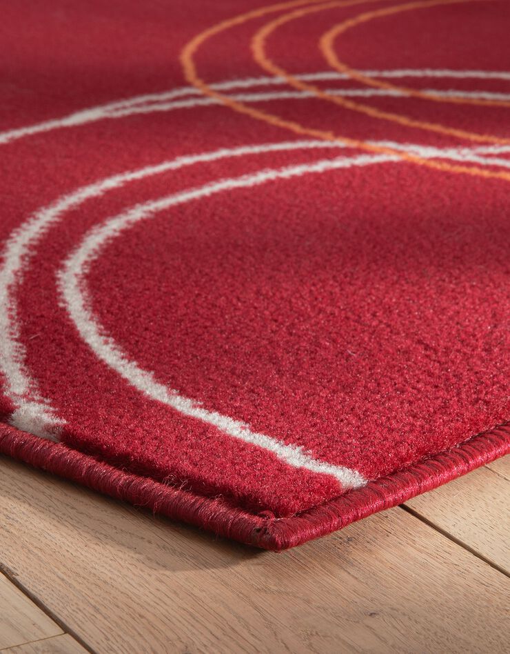 Tapis motifs cercles (bordeaux) Tapis motifs cercles (bordeaux)