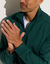Sweat molleton col camionneur zipp&eacute; (vert sapin)