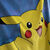 Drap de bain enfant Pikachu éponge et velours coton - 300g/m² (jaune)