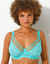 Soutien-gorge forme minimiseur avec armatures en tulle et dentelle - lot de 2 (vert + menthe)