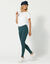 Legging uni maille jersey (vert foncé)