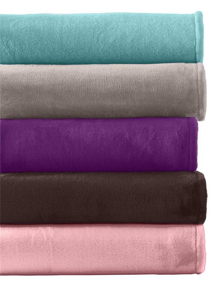 Couverture microfibre (chocolat)