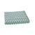 Serviette éponge coton jacquard 500 g/m² (bleu / blanc)
