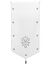 Vitrage pointe baroque brodé finition passe-tringle (gris)