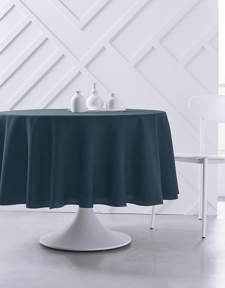 Nappe unie (bleu paon)