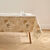 Nappe toile cir&eacute;e imprim&eacute; gingko (beige)