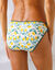   Slip forme mini coton stretch imprimé "citrons" - lot de 4 (jaune)
