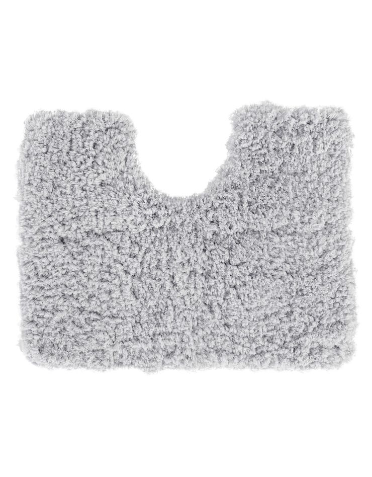 Tapis de bain uni moelleux microfibre (gris perle) Tapis de bain uni moelleux microfibre (gris perle)
