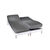 Drap-housse uni sommier articulé polyester-coton bonnets 26 cm (anthracite)