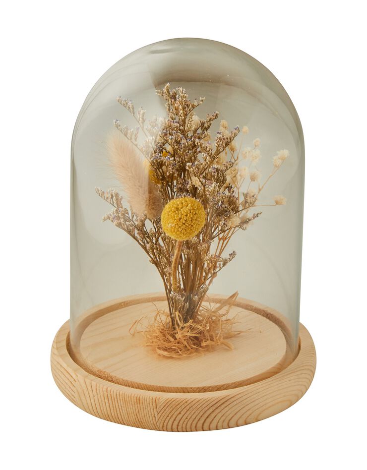 Globe de fleurs séchées (unique)