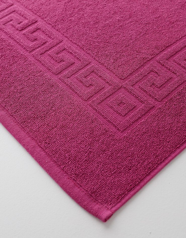 Tapis de bain éponge liteau motif frise grecque (bruyère)