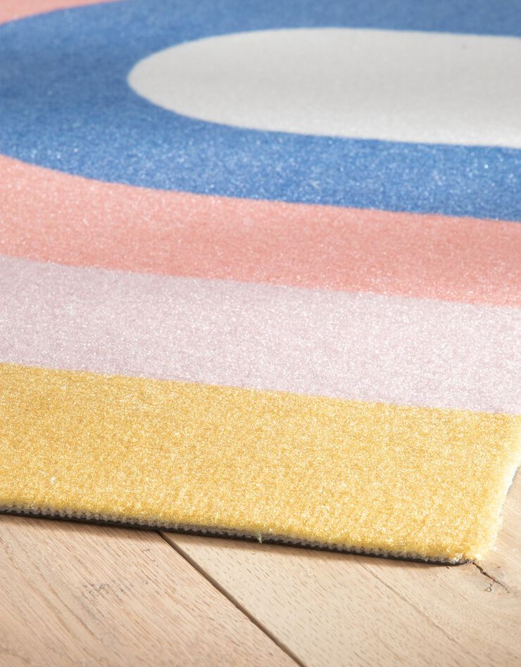 Tapis forme arc-en-ciel antidérapant (multicolore)