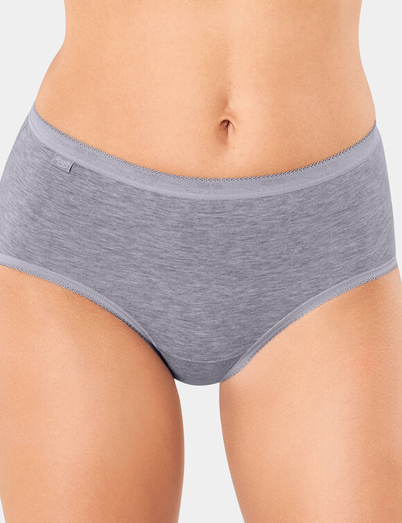 Culotte midi Basic - lot de 3 (gris chin&eacute;)