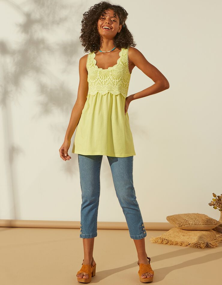 Débardeur macramé (anis) Débardeur macramé (anis)