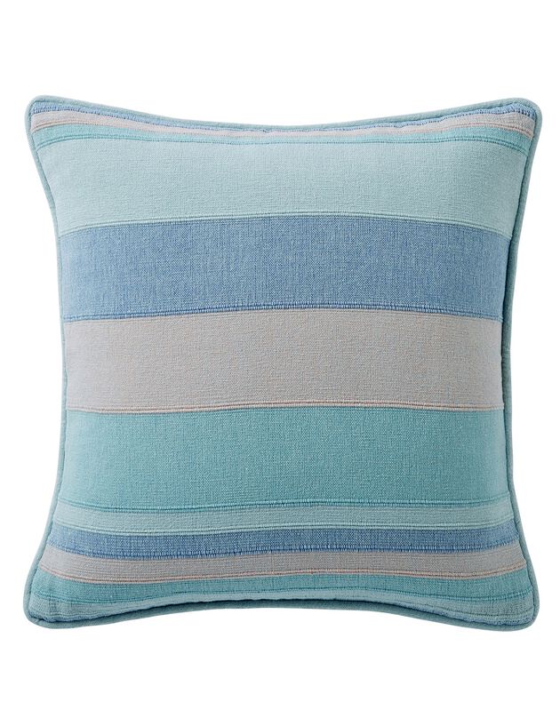 Housse coussin multicolore coton tissage artisanal - lot de 2 (céladon)