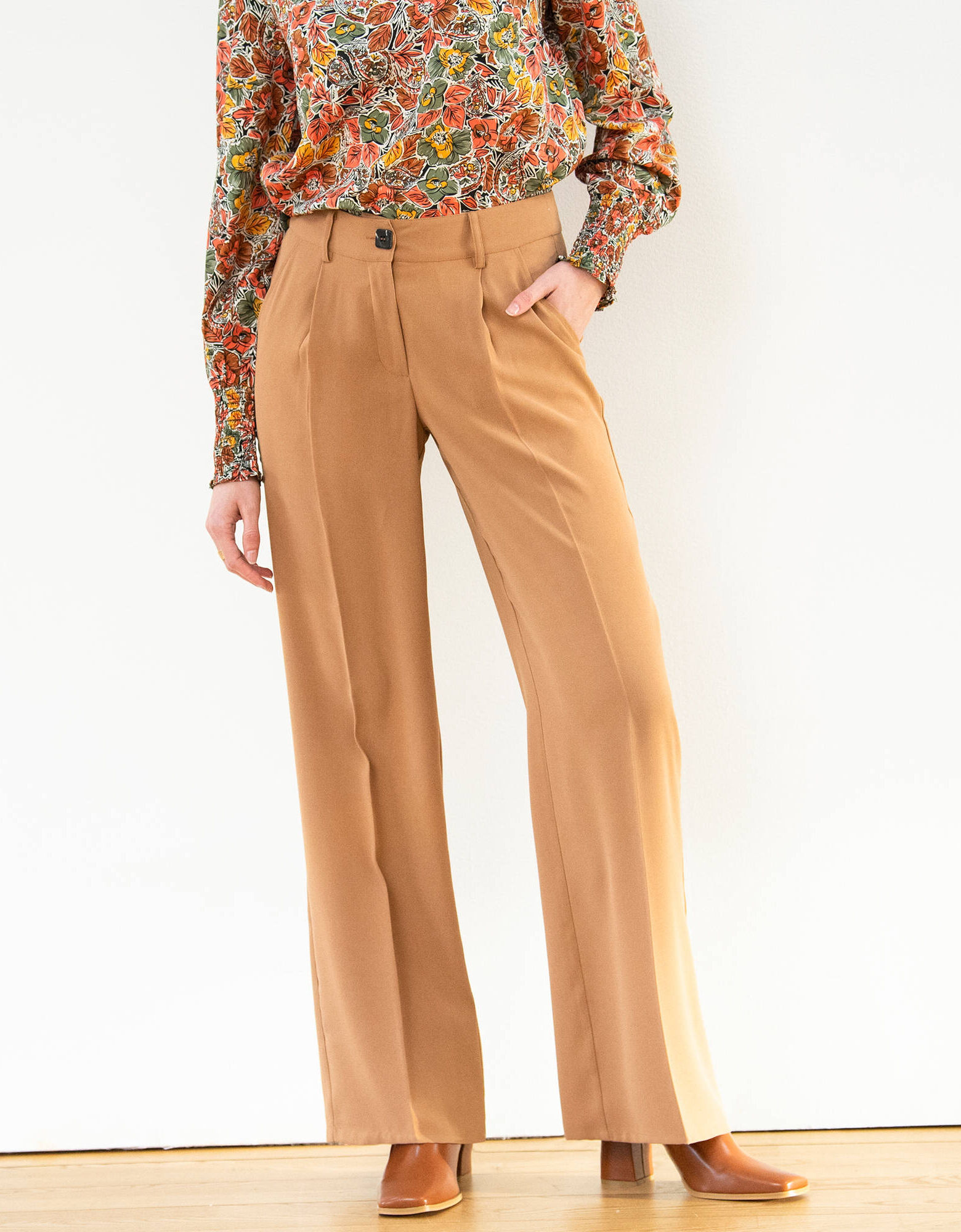 Pantalon JODHPUR Caramel Taille 42 – Coupe Chino, Très Bon état