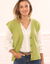 Gilet sans manches boutonné (vert mousse)