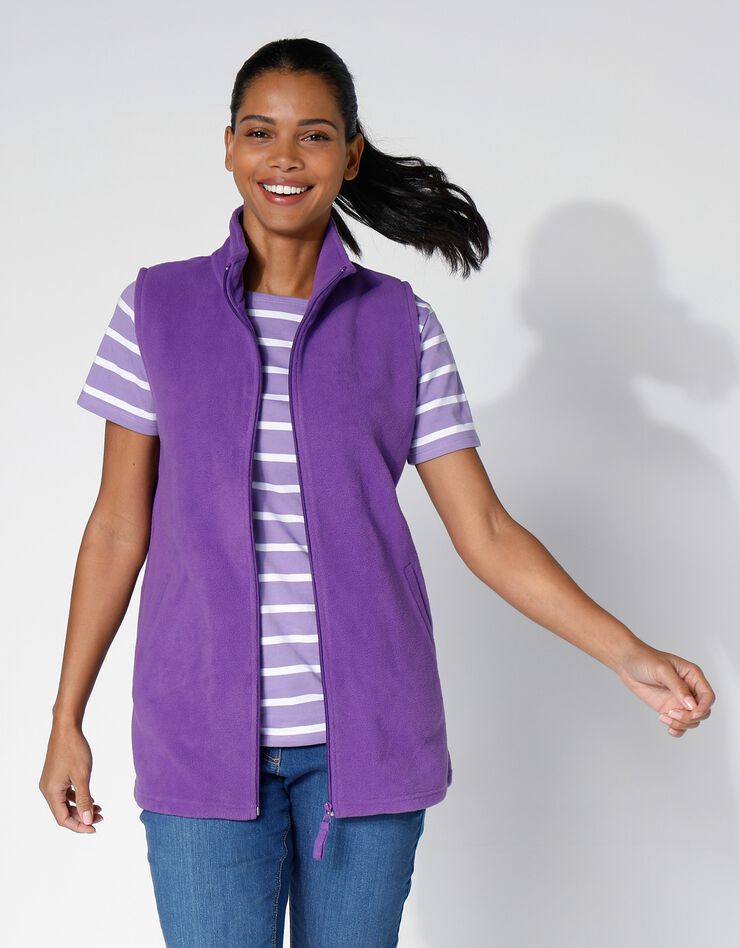 Veste polaire zippée sans manches (iris) Veste polaire zippée sans manches (iris)