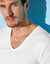 Tee-shirt sous-vêtement homme col V - lot de 2 (blanc)
