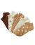 Socquettes basses pois fantaisie - lot de 5 (écru / beige)