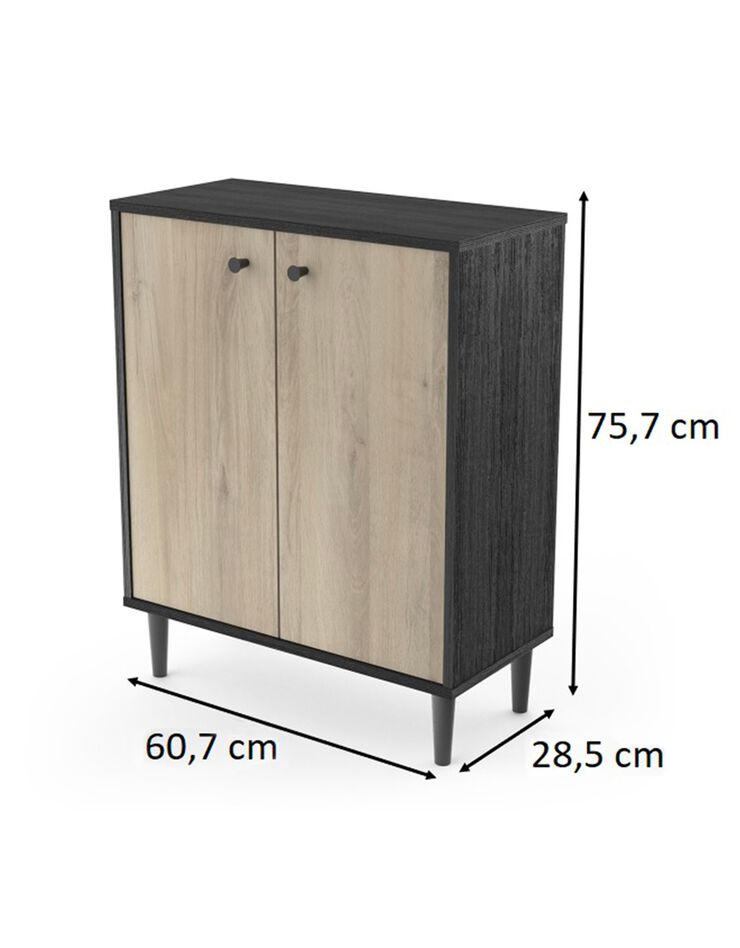 Buffet HAMFIELD 2 portes – 2 coloris (noir)