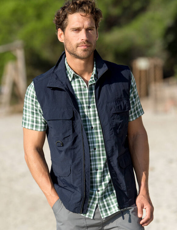 Gilet multipoches sans manches (marine)