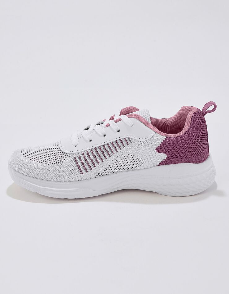 Baskets de sport femme ultra-légères - blanc/rose (blanc / rose) Baskets de sport femme ultra-légères - blanc/rose (blanc / rose)