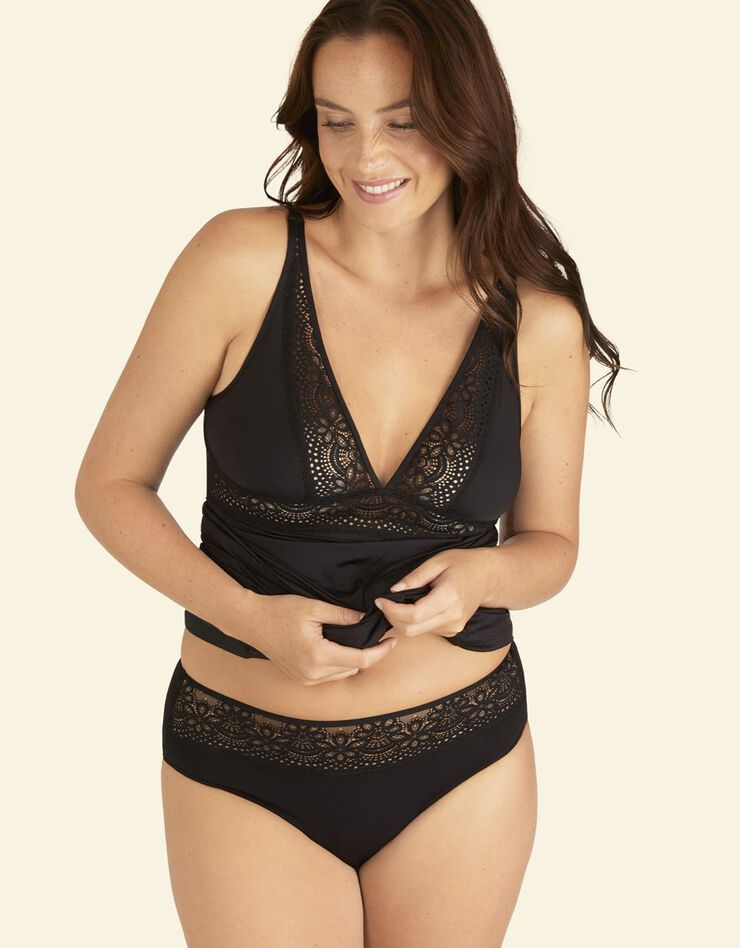 Maillot De Bain Menstruel Anti-Fuite - Bas De Bikini Taille Haute Pour Flux Abondant