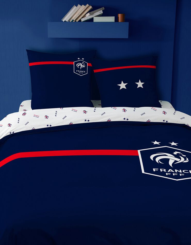 Parure de lit FFF Challenge - coton (bleu)
