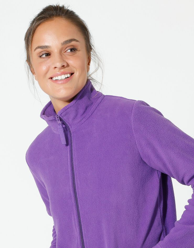 Veste polaire zippée manches longues (iris) Veste polaire zippée manches longues (iris)