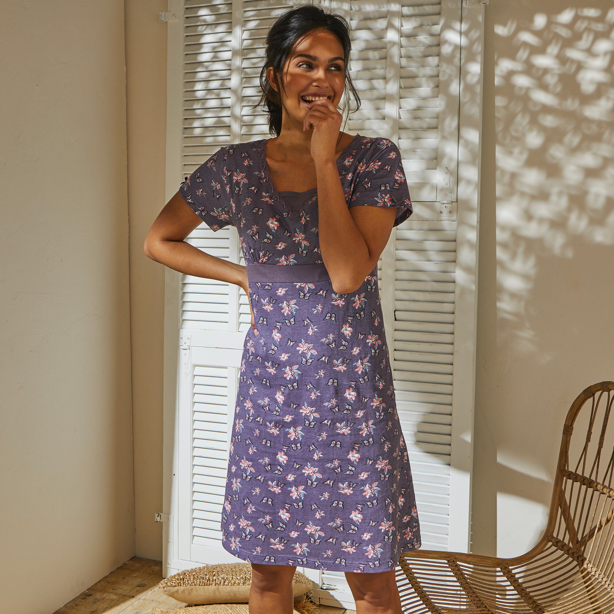 Chemise de nuit Grande Taille femme pas cher | Blancheporte - Femmes rondes