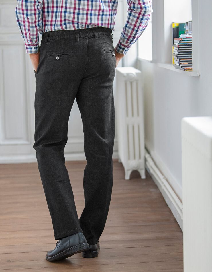Jean coupe ville grand confort ceinture élastiquée (black) Jean coupe ville grand confort ceinture élastiquée (black)