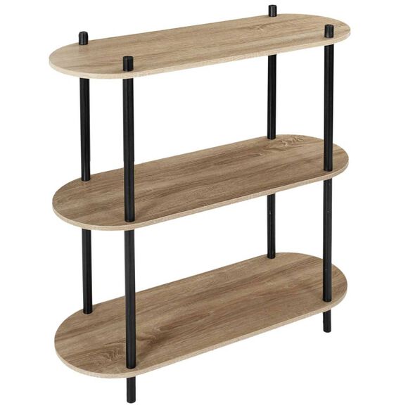 Etagère ovale NEODE - 3 niveaux (naturel)