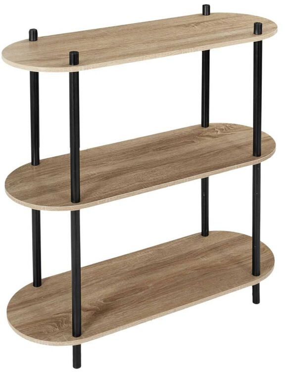 Etagère ovale NEODE - 3 niveaux (naturel)